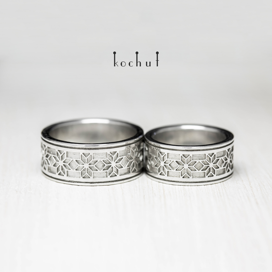 Wedding rings "Alatyr". Silver