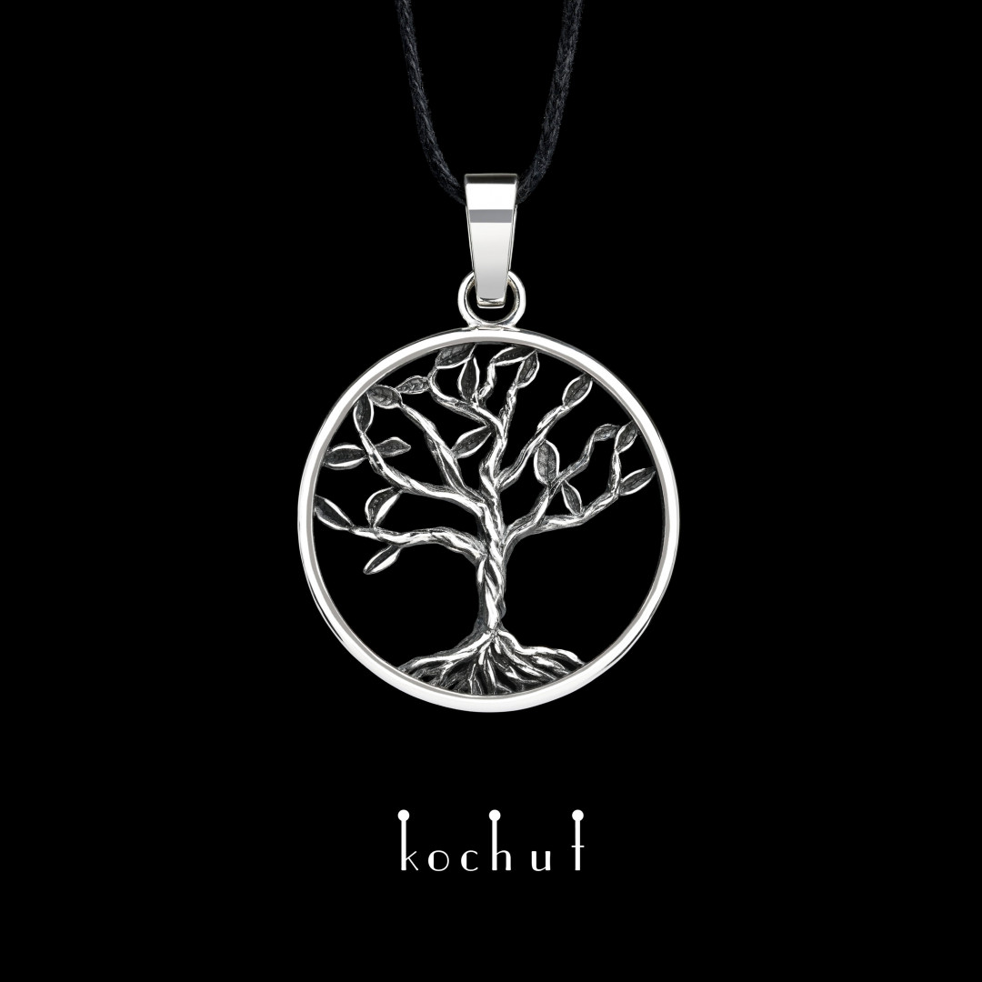 Pendant «The Tree of Life». Silver, oxidized