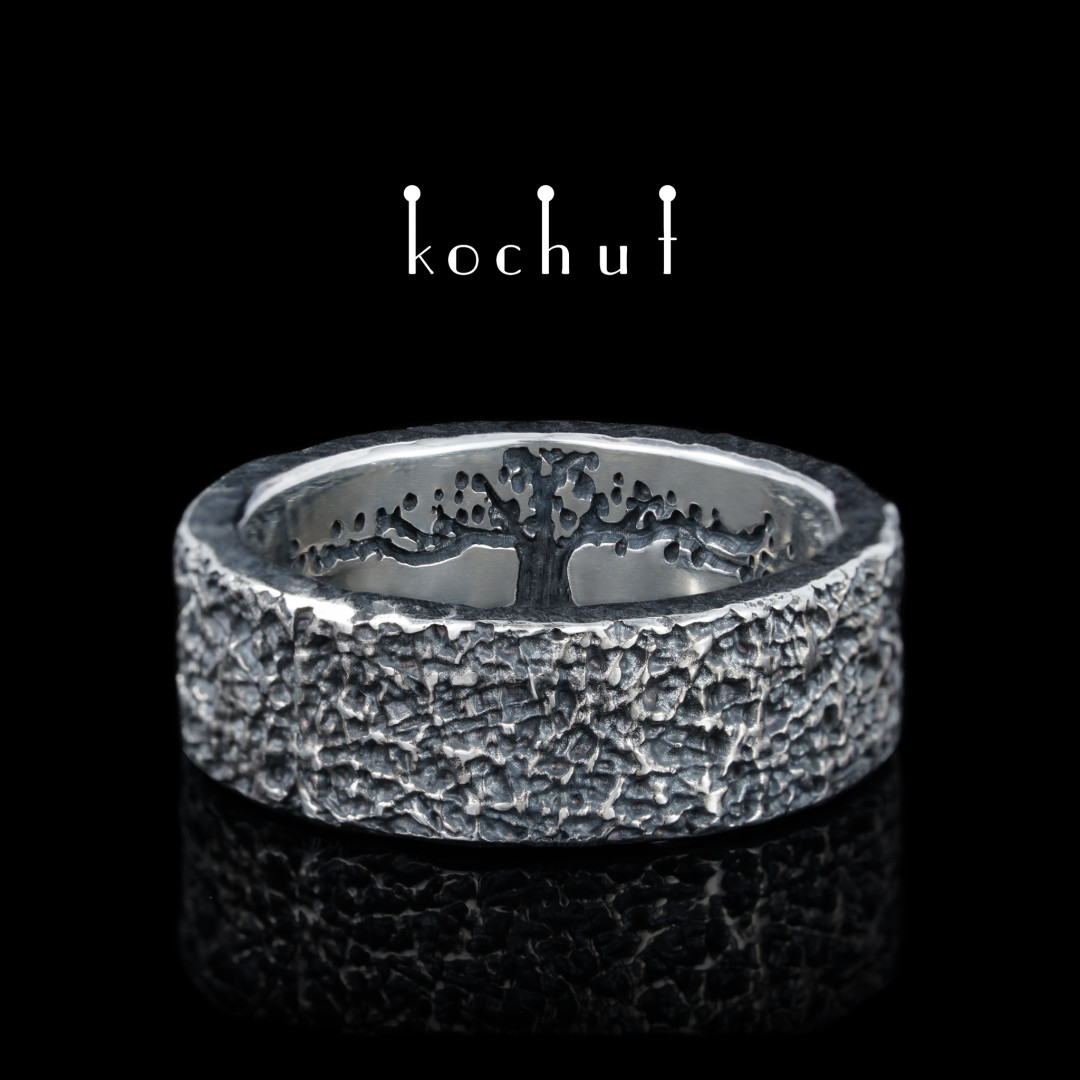 Ring «Tree of Life: tenet». Silver, oxidized