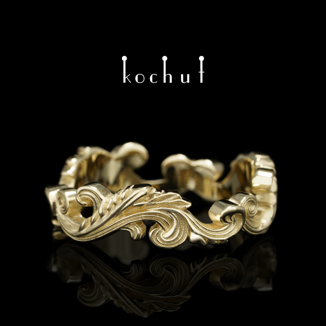 Ring «Baroque». Yellow gold