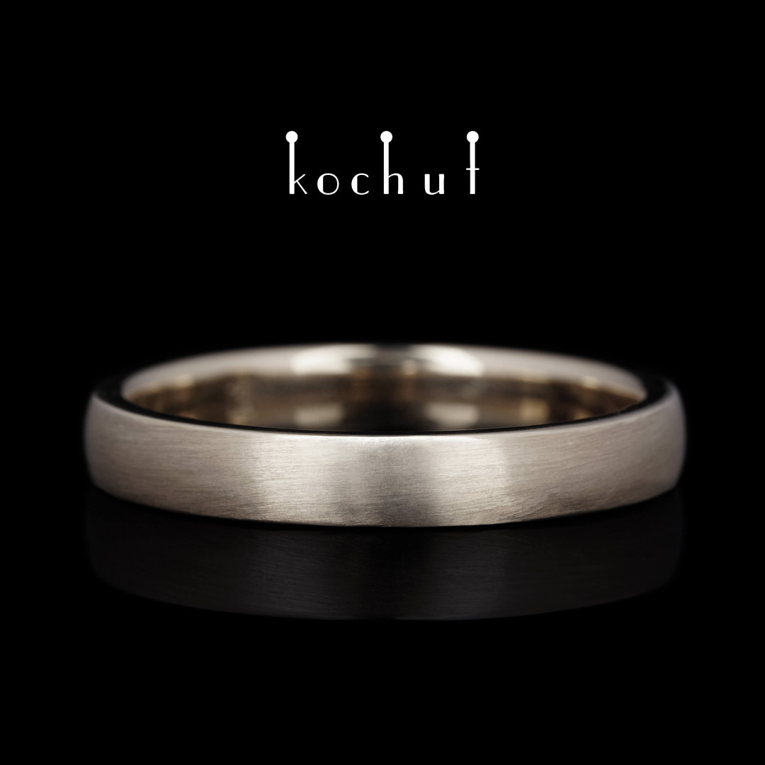 Wedding ring «Originals». Palladium gold