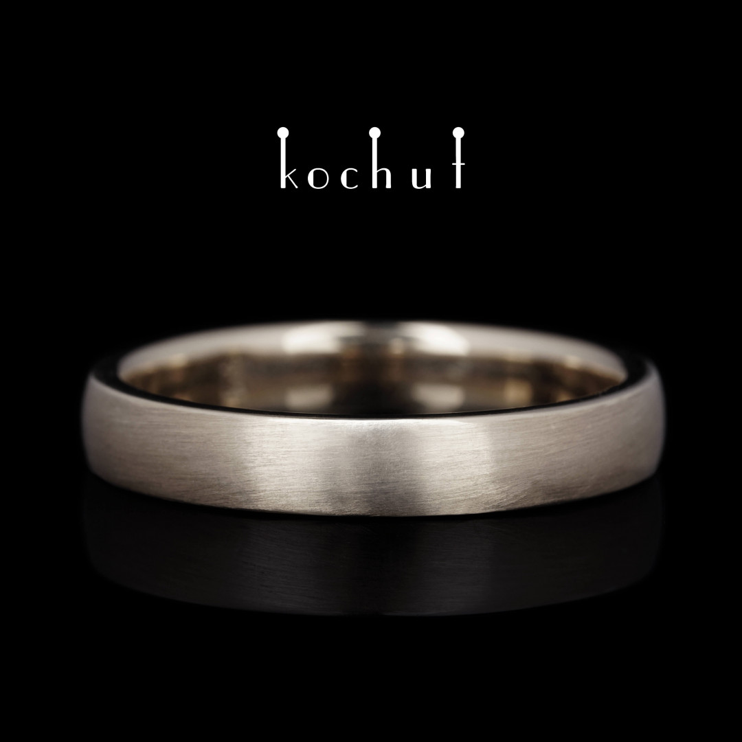 Wedding ring «Originals». Palladium gold
