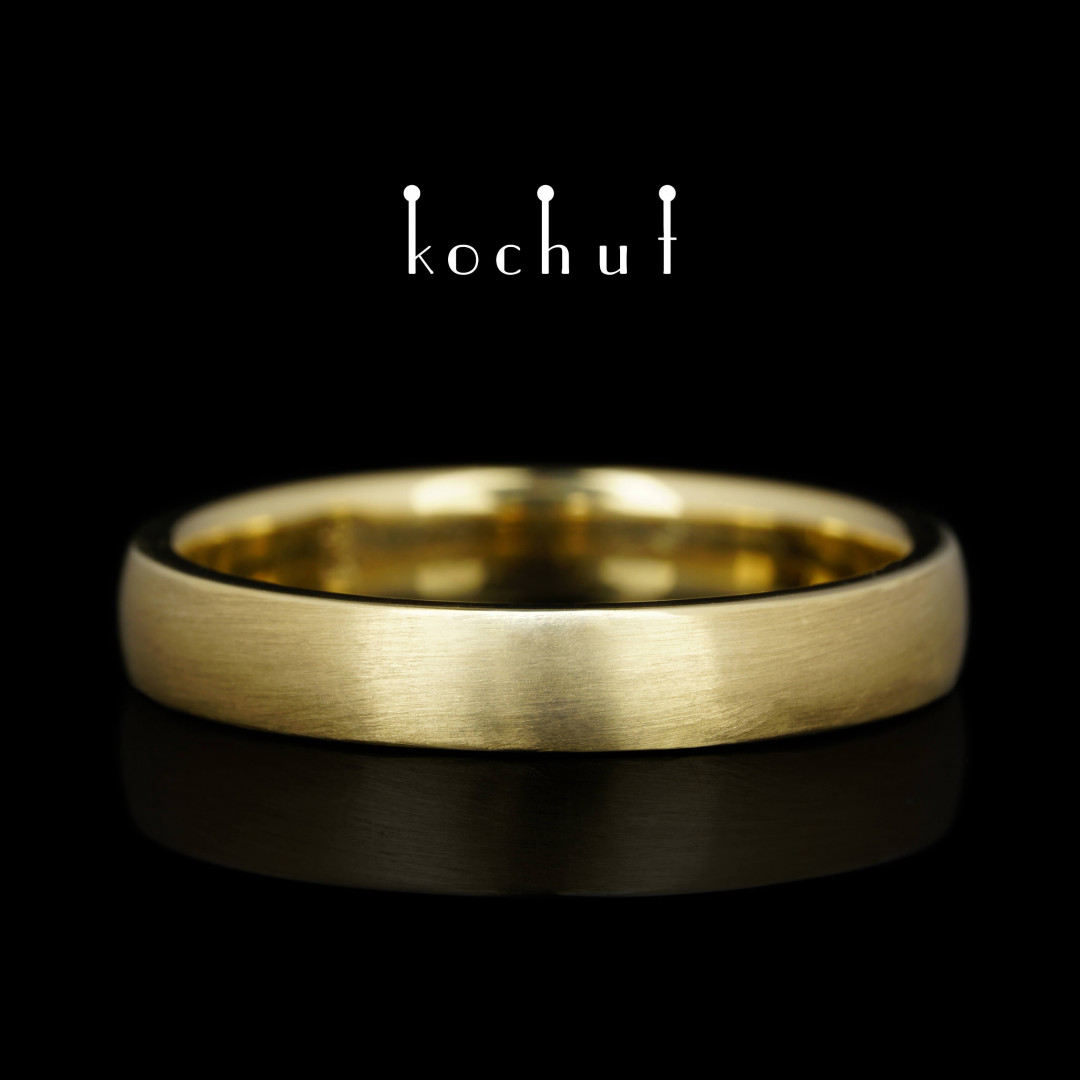 Wedding ring «Originals». Yellow gold