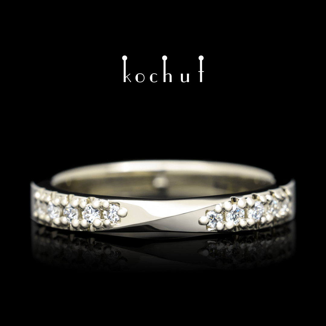 Ring «My inspiration». White gold, diamonds