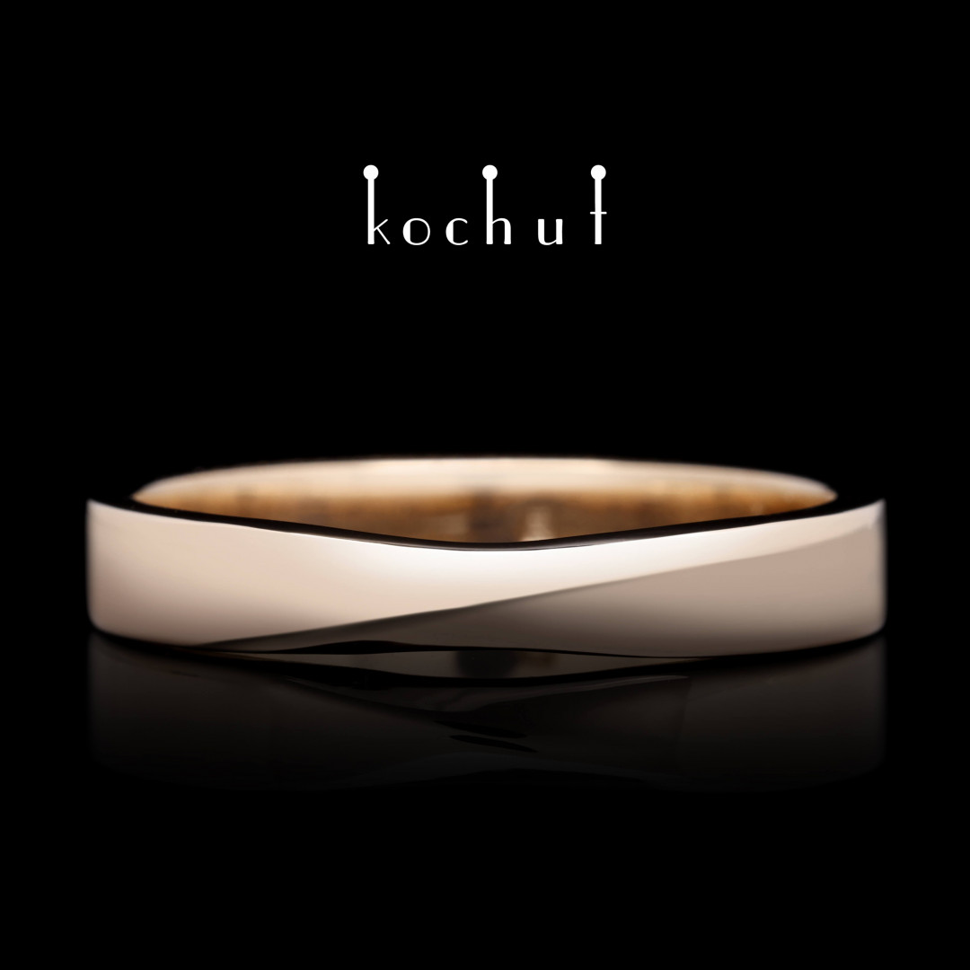 Wedding ring «My inspiration». Red gold