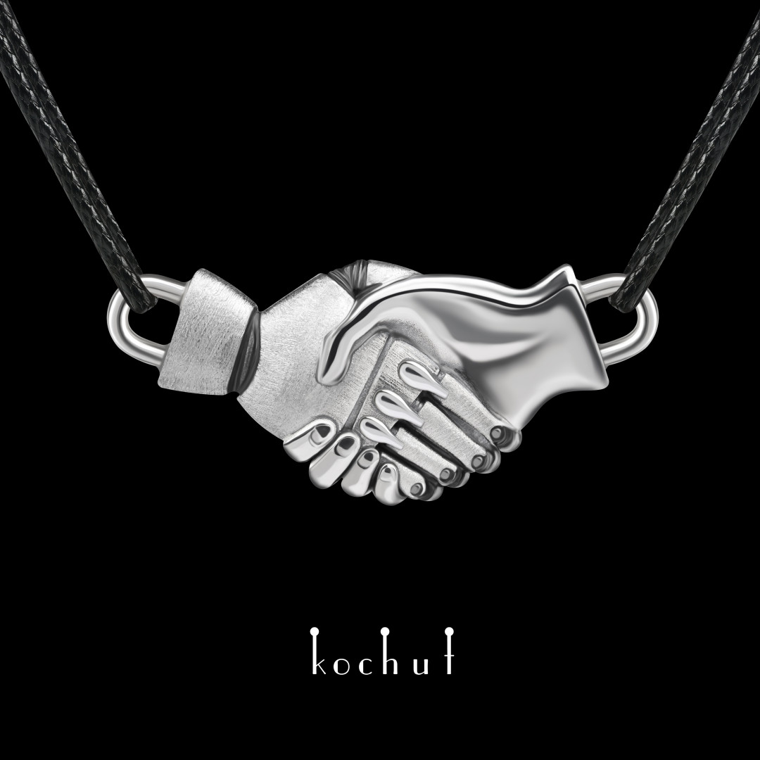 Pendant «UNBROKEN». Silver, oxidized