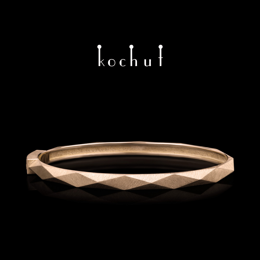 Bracelet «King and Queen». Red gold
