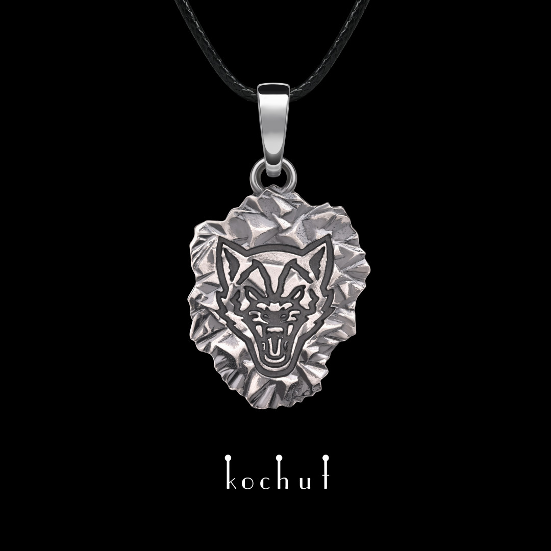 Pendant «Part of the Pack». Silver, oxidized